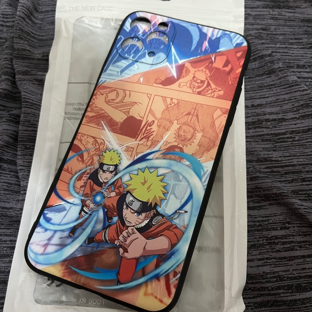 Anime Naruto Phone Case iPhone 11 Pro Split Comic Strip Matte Protective Ninja